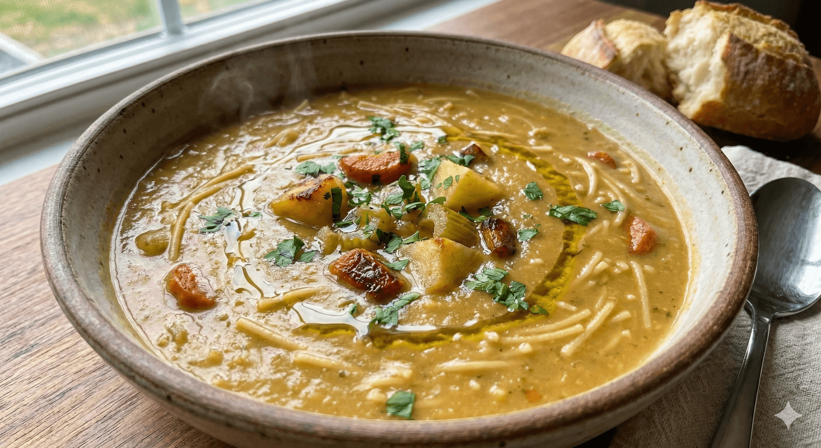 Sopa de Vegetales y Fideos